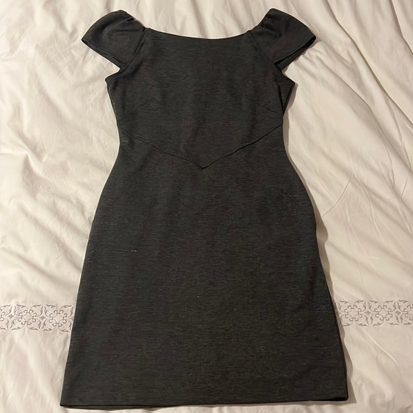 Gap Dark Graphite Tailored Stretchy Dress, Zipper Back - Picture 1 of 3